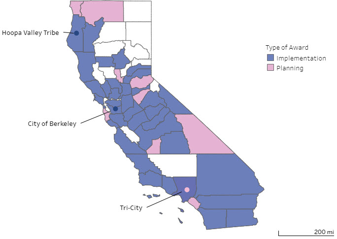 map of awardees