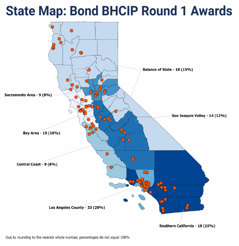 Bond BHCIP Round 1 Awardee Map